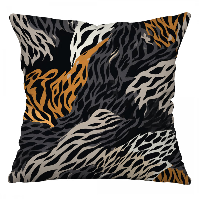 Coussin Zebra, Carré 14 po