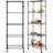 Roshida Metal Height -Adjustable Shelving Unit with Wheels-98084828-98084829
