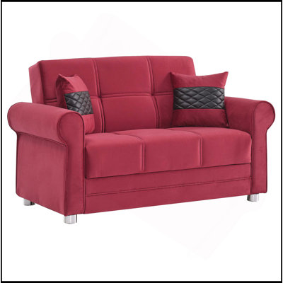 Causeuse convertible rembourrée avec rangement