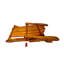 Chaise Adirondack d'extérieur ou d'intérieur en bois