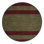Machine Washable Horizontal Stripes Brown Area Rug