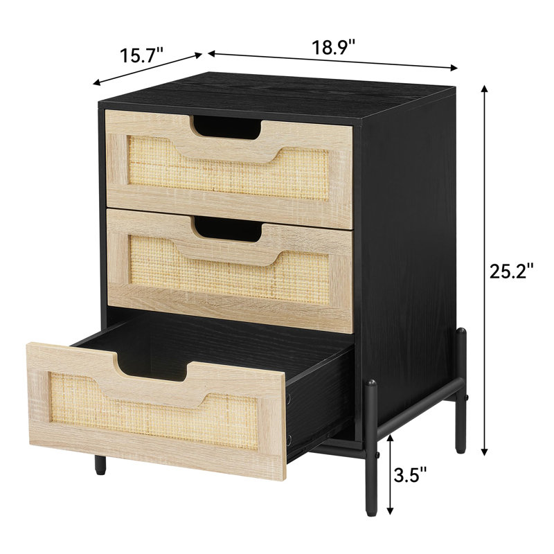 48cm W Bedside Table