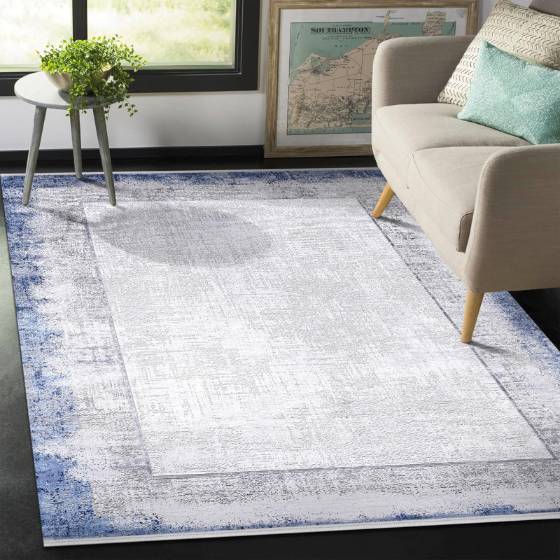 Luxury Area Rugs Soft Bamboo Silk Carpets for Kitchen Non Slip Bedroom Rug Boho Floor Mat ZE009, Rectangle 120 x 180 cm