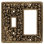 San Michele 2-Gang Toggle Light Switch / Rocker Combination Wall Plate