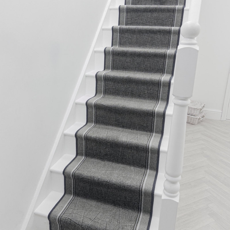 Stair Runner Abstract Machine Tufted Area Rug, Runner 100 x 630 cm