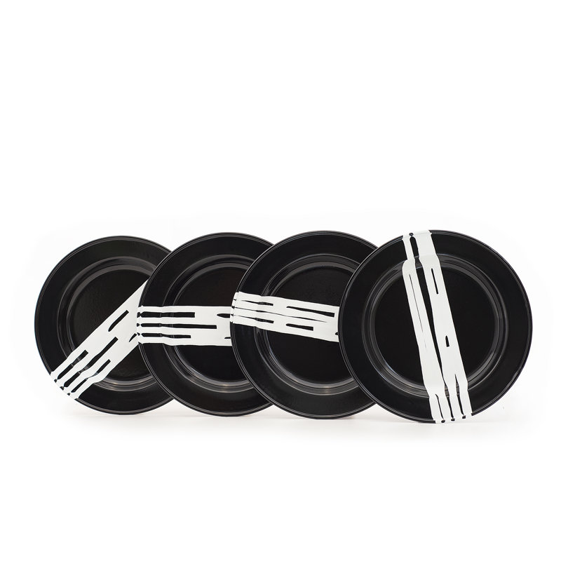 Assiette plate de service Ottomar, Noir
