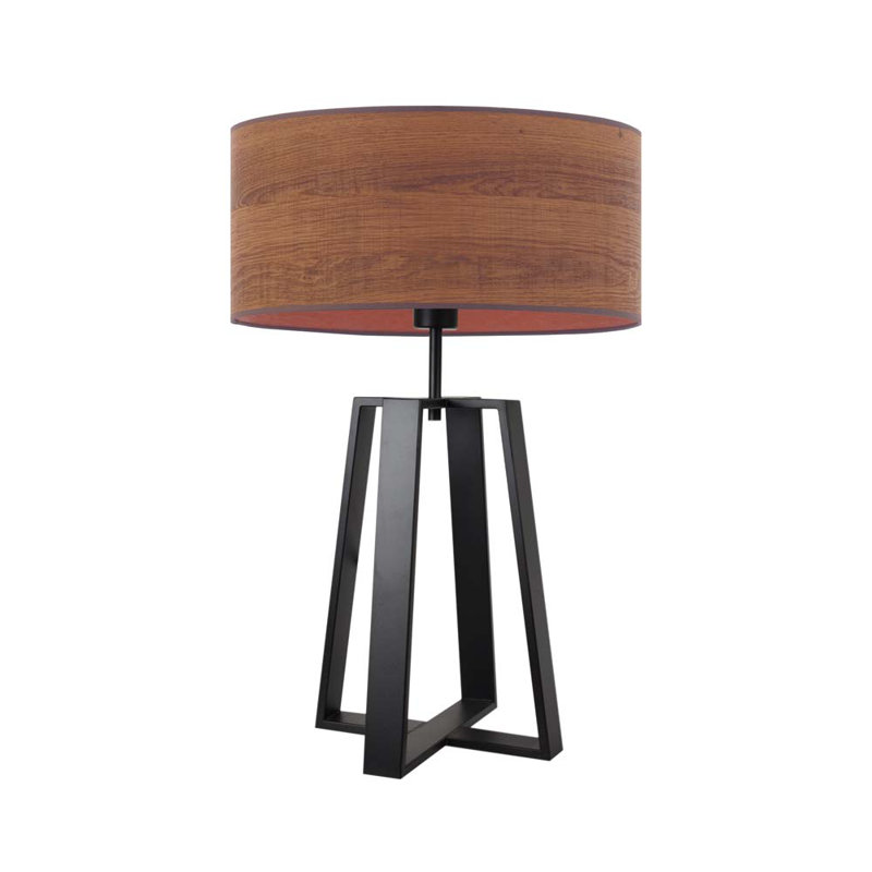 Bilyou Bedside, Black, Walnut