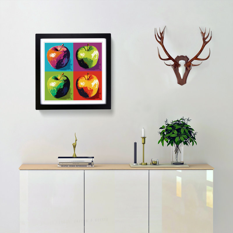 1 Piece Single Picture Frame Wall Art, Black