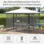 Outsunny Grey Polyester Screen for Gazebo