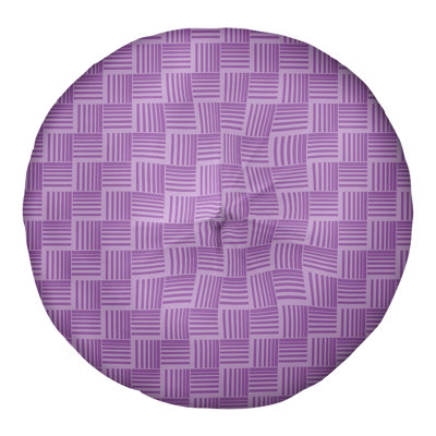 Coussin de sol classique à rayures Baskettressées