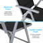 Garden Chairs, Foldable High-backed Chair, Adjustable Aluminium Balcony Chair, 7-level Adjustable Backrest, Weatherproof, Rustproof, Up To 120 Kg, Outdoor Dining Chair-398040353-398040356