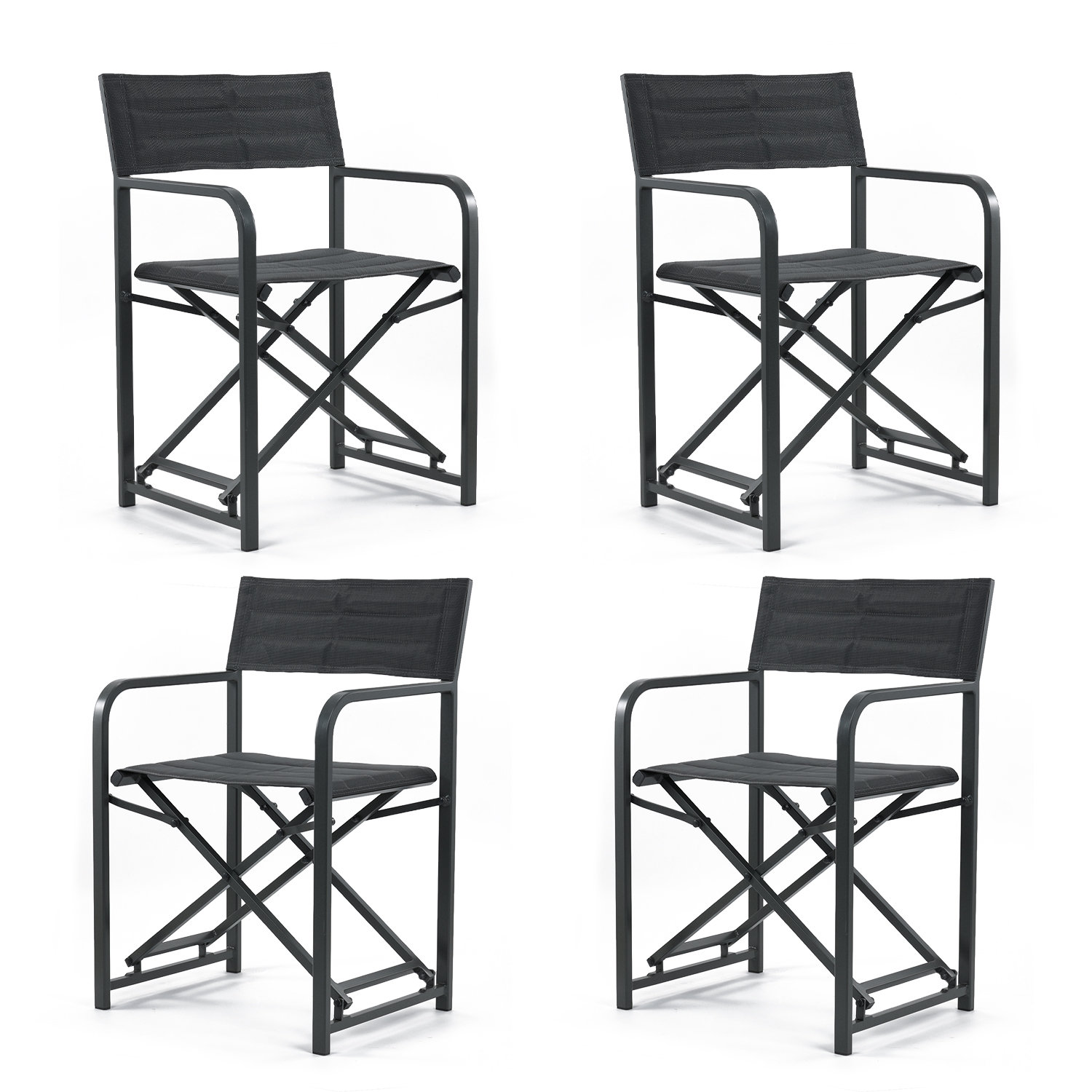 Aoodor 4 Piece Folding Director Chair Wayfair   4 Piece Folding Director Chair 