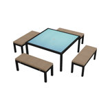 Urbana Outdoor 5 - Piece Dining Set with Cushions