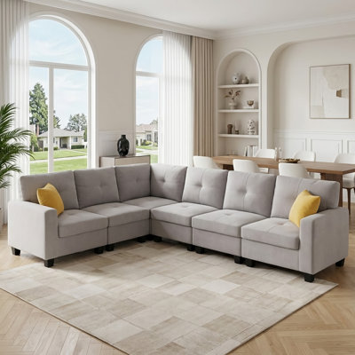 Upholstered Modern Modular Sofa