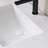 37" Acrylic Rectangular Bathroom Drop-in Sink With Overflow