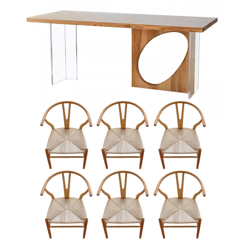 Ensemble de salle à manger rectangulaire, H 29,52 po x L 55,11 po x l 27,55 po