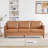 Barton 80.31'' Faux Leather Square Arm Sofa-1714157758