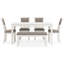 Table de salle à manger Damonee, 4 chaises et banc (ensemble de 6)