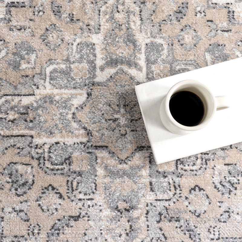Lillith Traditional Medallion Area Rug, Rectangle 10' x 14'
