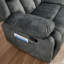 Ensemble de salon inclinable manuel moderne en microfibre 3 pièces avec fauteuil inclinable et causeuse avec console et canapé-131238529-131125720