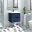 600mm 2 Drawer Wall Hung Vanity Bathroom Cabinet & Basin Set-867218656