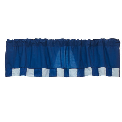 Izquierdo Cotton Blend Patchwork Tailored Window Valance