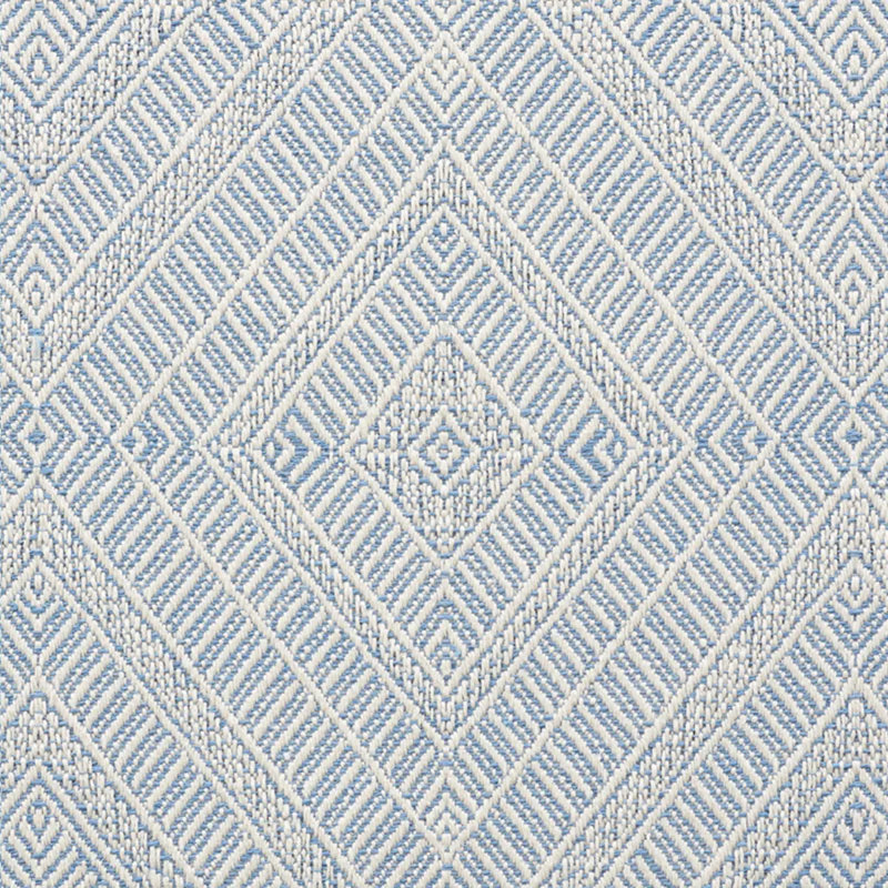 Geometric Weave Indoor/Outdoor Fabric, Chambray