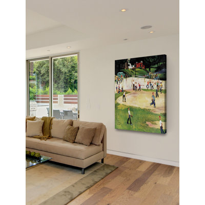 «Sandlot Homerun» par John Falter, reproduction sur toile tendue