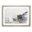 The West Pier on Brighton Beach in Abstract - Framed Print-55769257-55769258