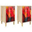  Bedside Cabinet Sonoma Oak Engineered Wood Nightstand Bedroom Furniture