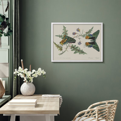 Art mural rustique vert sur des branches