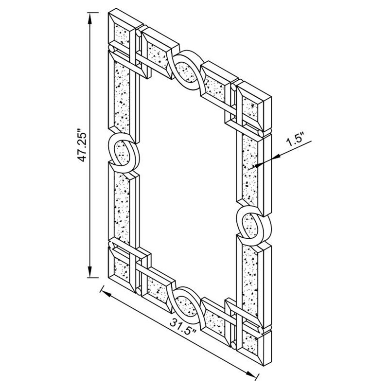 Miroir pleine grandeur Benhurst