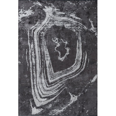 Rapture Gray Abstract Luxury Area Rug