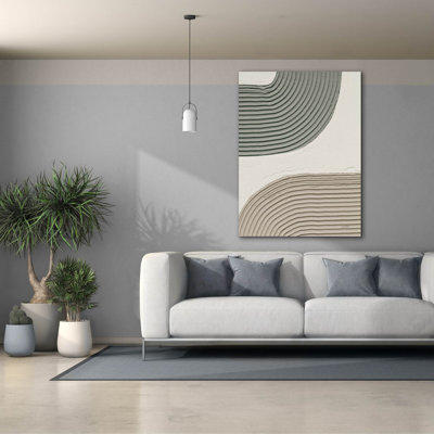 «Embrace 2 Fl retourner Green C» par Mike Schick, art mural sur toile
