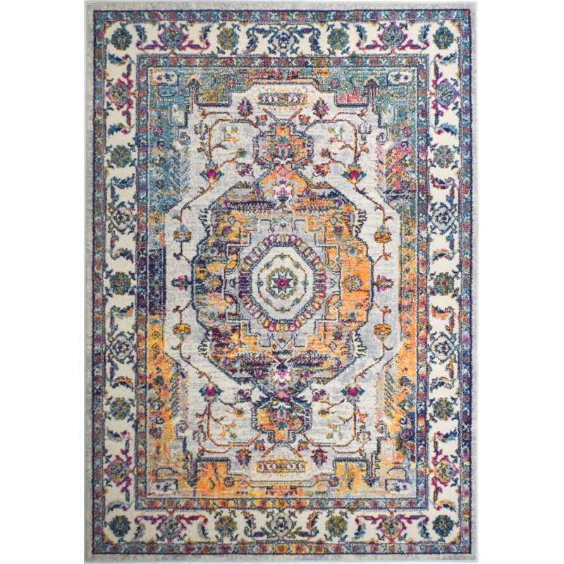 Tapis oriental brun / beige Witby, Rectangle 8 pi x 10 pi