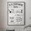 «Rules of the Bathroom», reproduction encadrée - bois massif