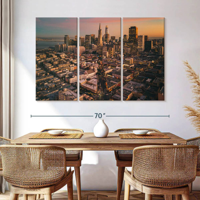 San Francisco Dusk Vibes, H 42 po x l 65 po