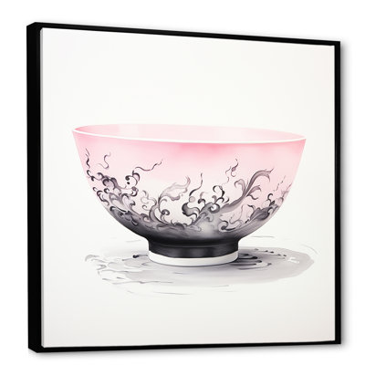 Pink Chinese Teacup Delight III - China Art Wall Art