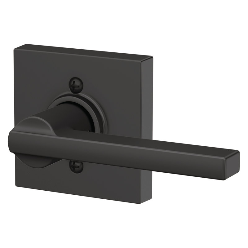 Latitude Passage Leverset with Collins Rosette, Matte Black