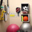Metal Wall Mounted Multi-Use Sports Rack