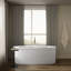 Sunstruck® 65.5" x 35.5" Freestanding Soaking Acrylic Bathtub with Heater-1338652940