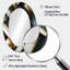Vallauris - Miroir mural moderne noir ovale-1339386097