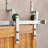 Brushed Nickel Straight Design Z Shape Brackets Double Track Bypass Two Door Hardware Kit-45200132