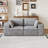 Compression Sofas, 71 Inch Grey Corduroy Modular Modern Couch For Home