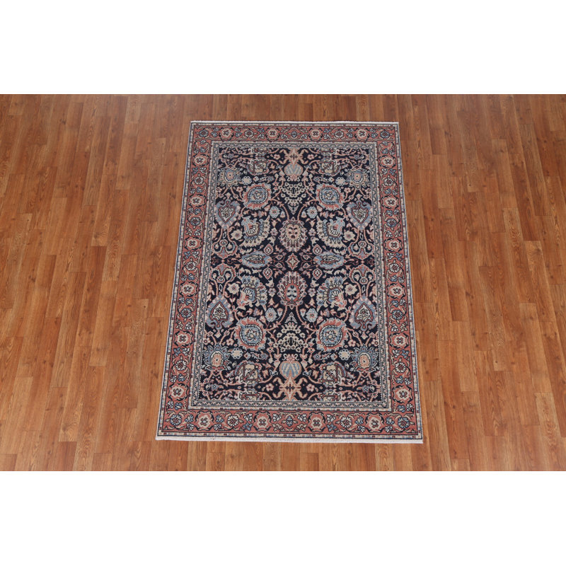 Tapis floral turc en laine noué à la main Sultanabad Ziegler 4X6