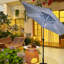 PARAPLUIE 9 PIEDS AVEC LUMIÈRE LUMINEUSE Bleu et rayures-540336715