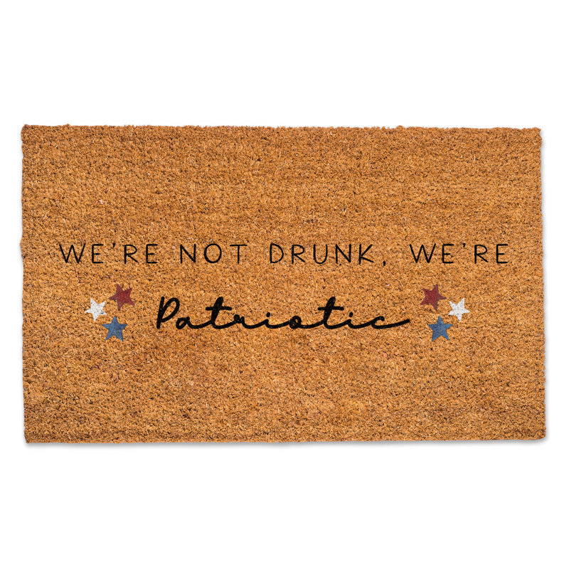 Geneta Non-Slip Independence Day Outdoor Doormat