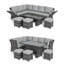 Defiance Rattan Corner Dining Set - with Rising Table-36528105