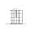 Walk-In Shower Screen 46" X 72" Black - Tempered Glass, Mounting For Stable Upper Bar