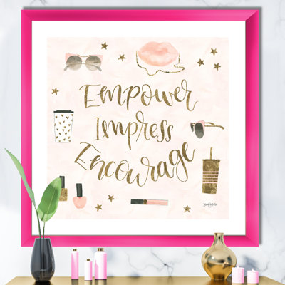 « glam rose ladies v »-cadre photo sur toile